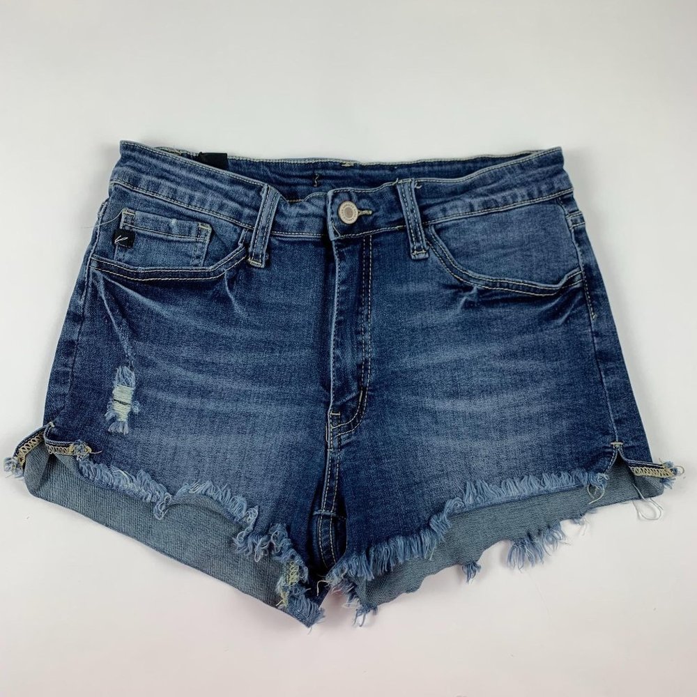 KanCan Distressed Denim Cutoff Shorts 28